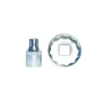CHAVE CAIXA CURTA 1/2" BIHEX. 28mm KROFTOOLS