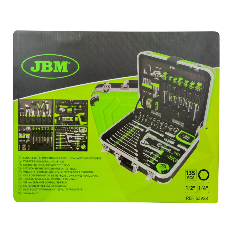 MALA DE FERRAMENTAS C 135 PEÇAS CHAVES HEXAGONAIS JBM (5)