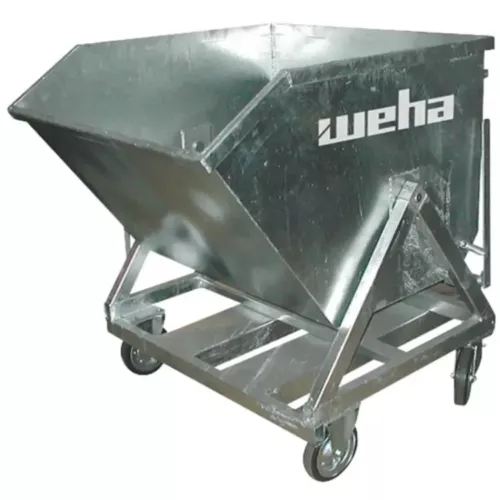 CONTENTOR BASCULANTE MOVEL 4 RODAS ZINCADO 800KG WEHA scaled 1.webp