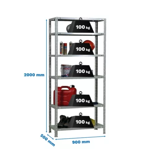 estante comfort 6 500 galvanizado simon.webp