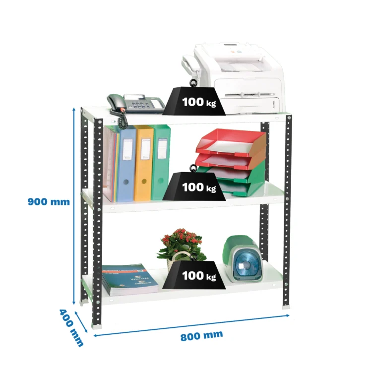estante comfort mini 3 400 900 antracite branco simon.webp