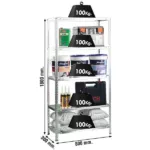estante comfort mini 5 300 galvanizado simon.webp