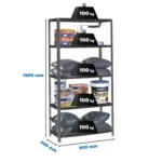 estante comfort mini 5 400 antracite simon.webp