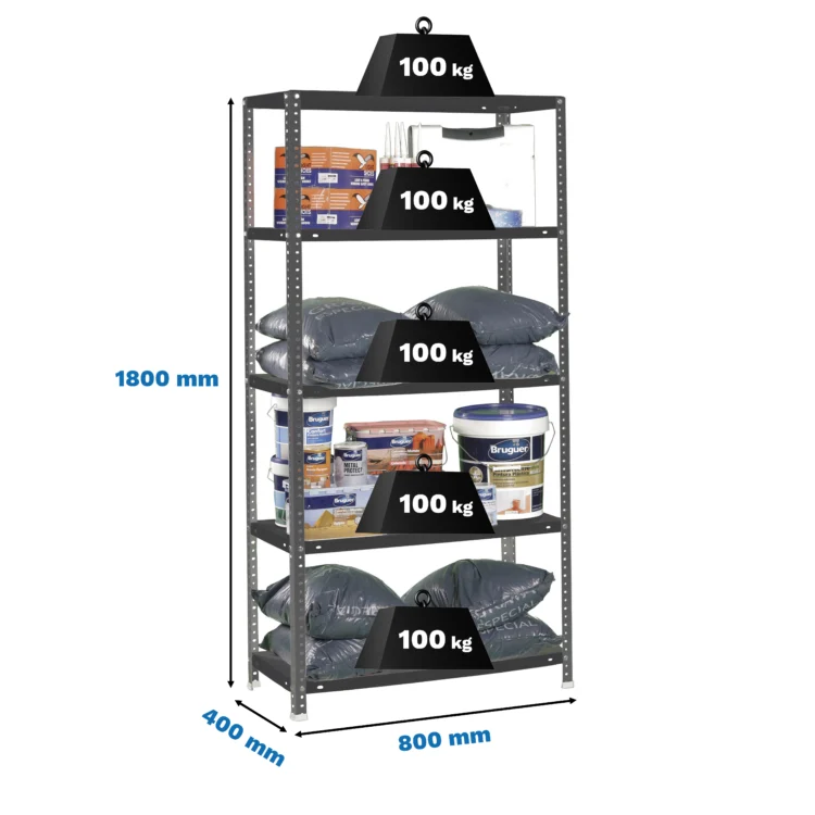 estante comfort mini 5 400 antracite simon.webp