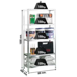 estante comfort mini 5 400 galvanizado simon.webp