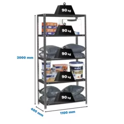 estante comfort superplus 5 400 antracite simon.webp