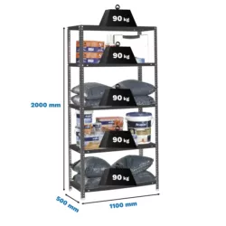estante comfort superplus 5 500 antracite simon.webp