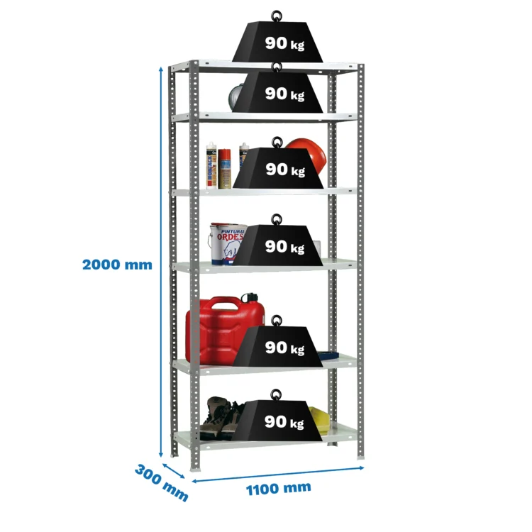 estante comfort superplus 6 300 antracite branco simon.webp