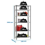 estante comfort superplus 6 400 antracite branco simon.webp