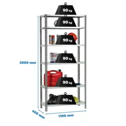 estante comfort superplus 6 400 antracite branco simon.webp