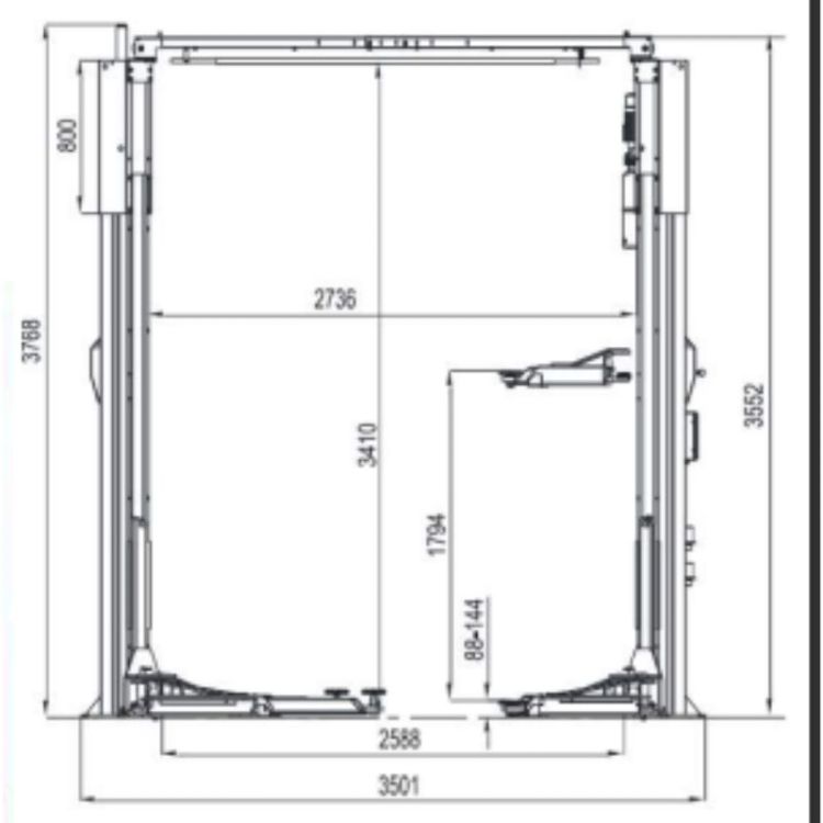 ELEVADOR DE 2 COLUNAS TIPO CHAO LIVRE DE 4.6T ECF 2 scaled 1.jpg